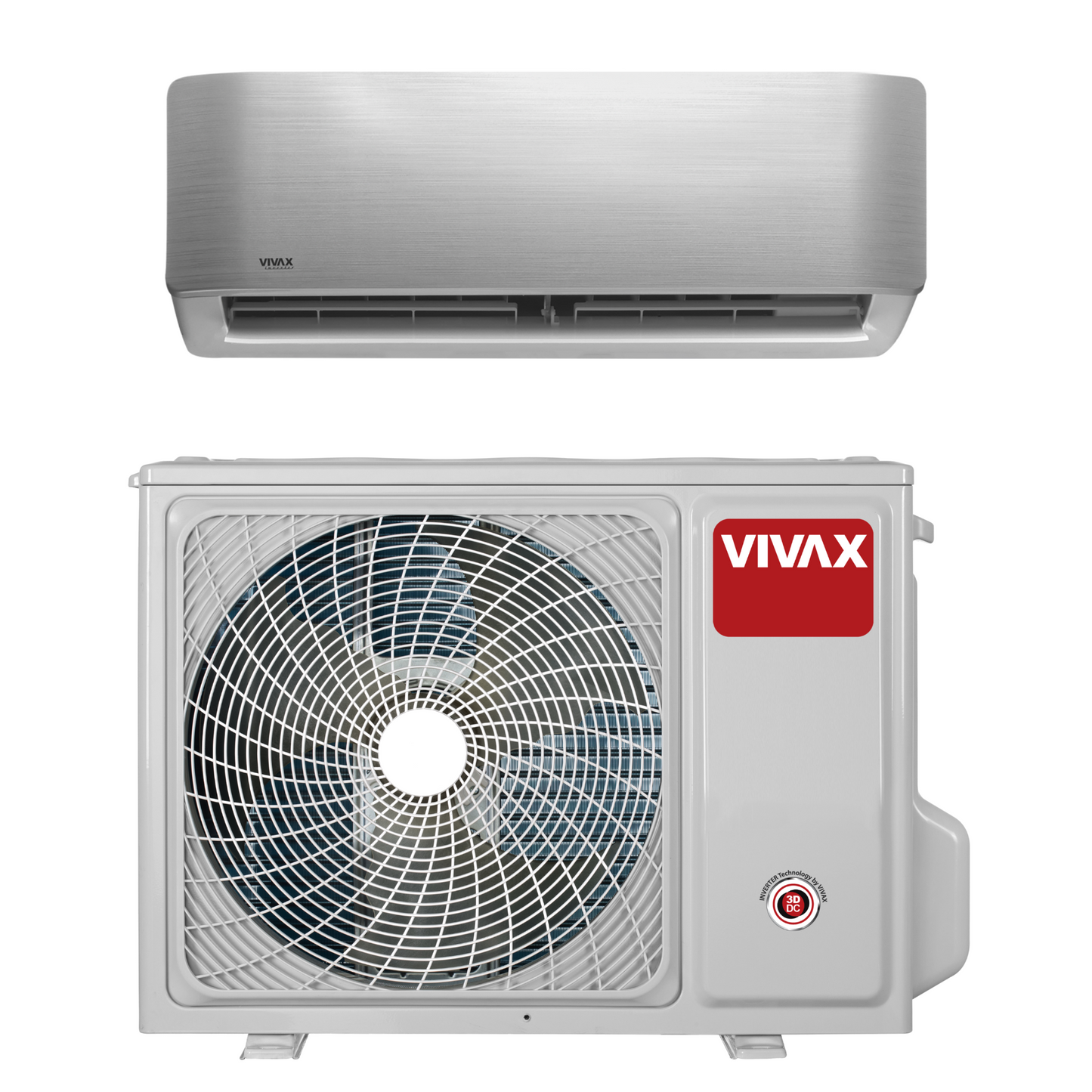 CONDIZIONATORE VIVAX 12000 BTU ACP12CH35AEMI + ACP12CH35AERI GAS R32 SPLIT ARGENTO CLASSE A+++ Civatop