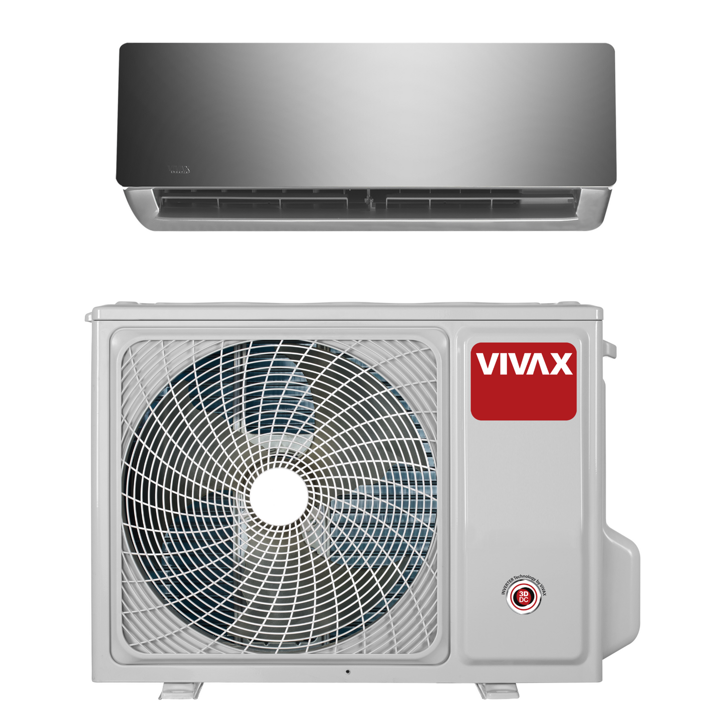 CONDIZIONATORE VIVAX 12000 BTU ACP12CH35AEMI + ACP12CH35AERI GAS R32 SPLIT ARGENTO SPECCHIATO CLASSE A+++ Civatop