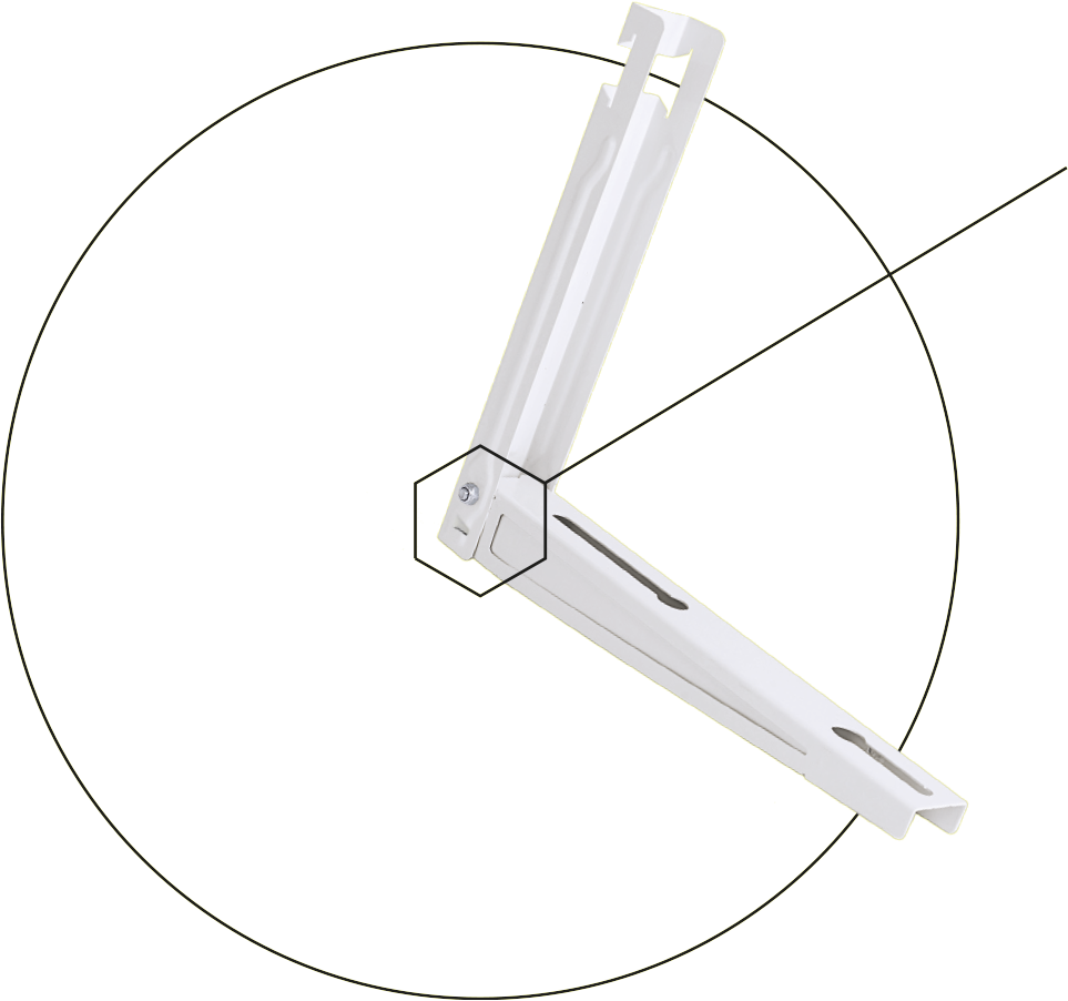MENSOLA COND. CLOCK 2EMME 465X400X800 160 KG. Civatop