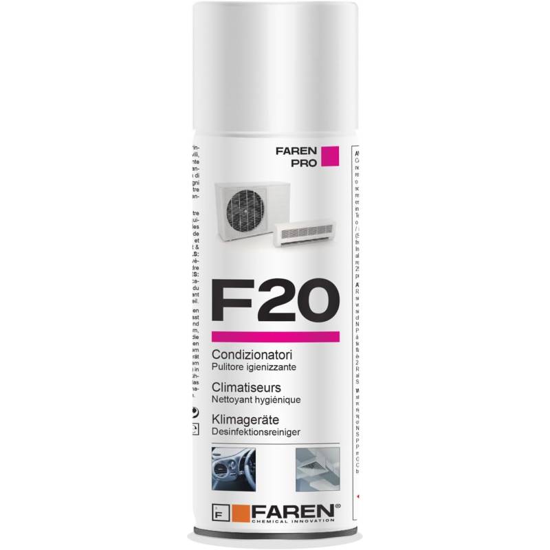 SPRAY IGIENIZZANTE PER CLIMATIZZATORI F20 FAREN 400 ML.