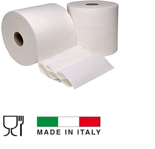 Coppia 2 rotoloni 800 strappi 2 veli per alimenti groffato  H. 24