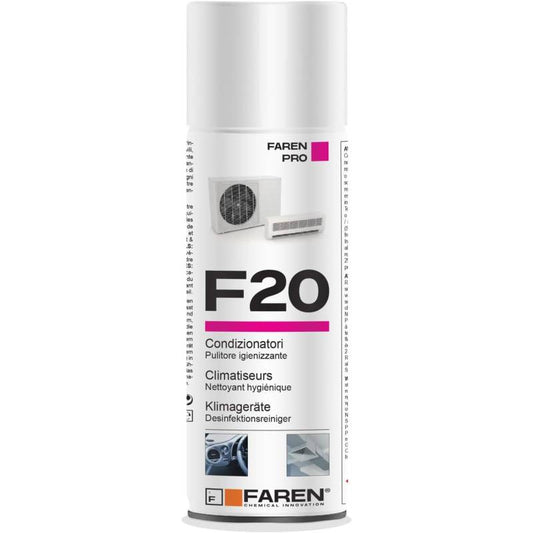 SPRAY IGIENIZZANTE PER CLIMATIZZATORI F20 FAREN 400 ML.